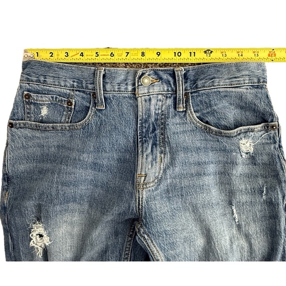 Old Navy Skinny Built-In Flex Blue Men’s Jeans 32x32 Pants Distressed - Picture 8 of 13